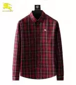 chemise burberry check shirts red pony